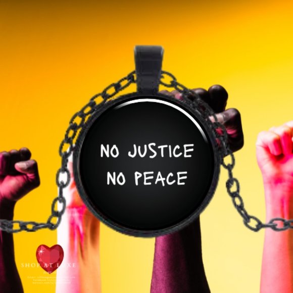 No Justice No Peace Protest Necklace - Picture 3 of 11